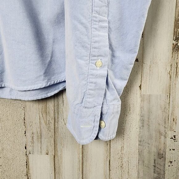 Hollister Button Down Shirt Blue Size Large - Picture 7 of 9